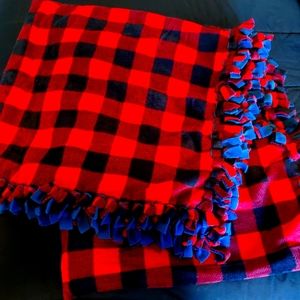 Handmade fleece Balloon Knot blankets
